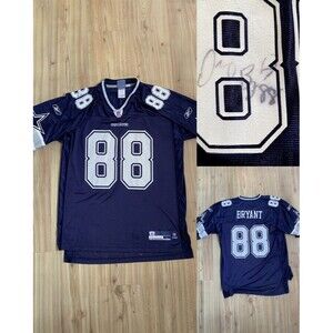 Reebok NFL Authentic Dallas Cowboys Jersey Dez Bryant #88 Large Autograph No COA